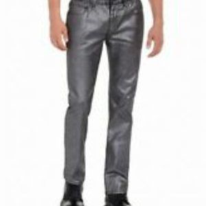 INC Mens Jeans Gray Size 32 Slim Fit Shiny